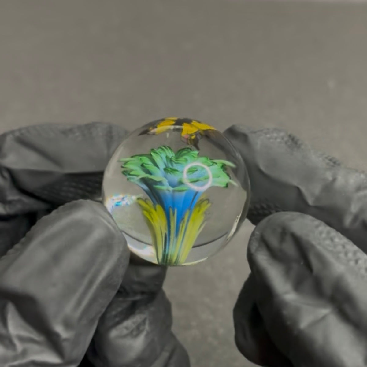 Modified Creations Flower Butterfly Marble 29mm-35mm #66F