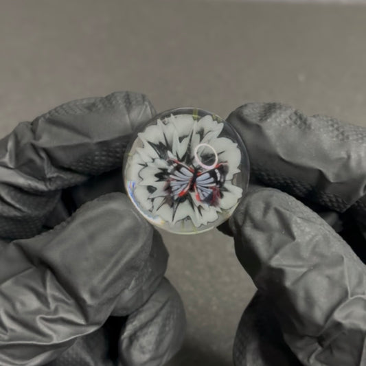Modified Creations Flower Butterfly Marble 29mm-35mm #67F