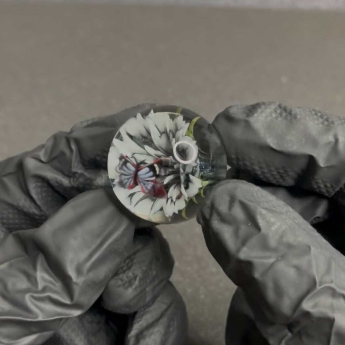Modified Creations Flower Butterfly Marble 29mm-35mm #67F
