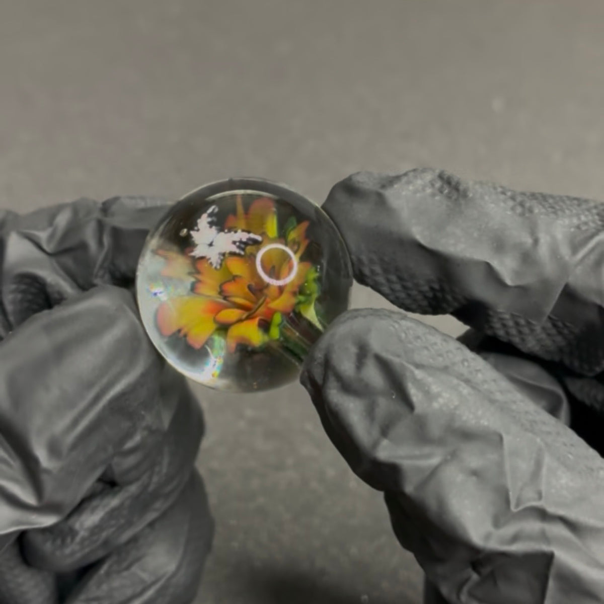 Modified Creations Flower Butterfly Marble 29mm-35mm #69F