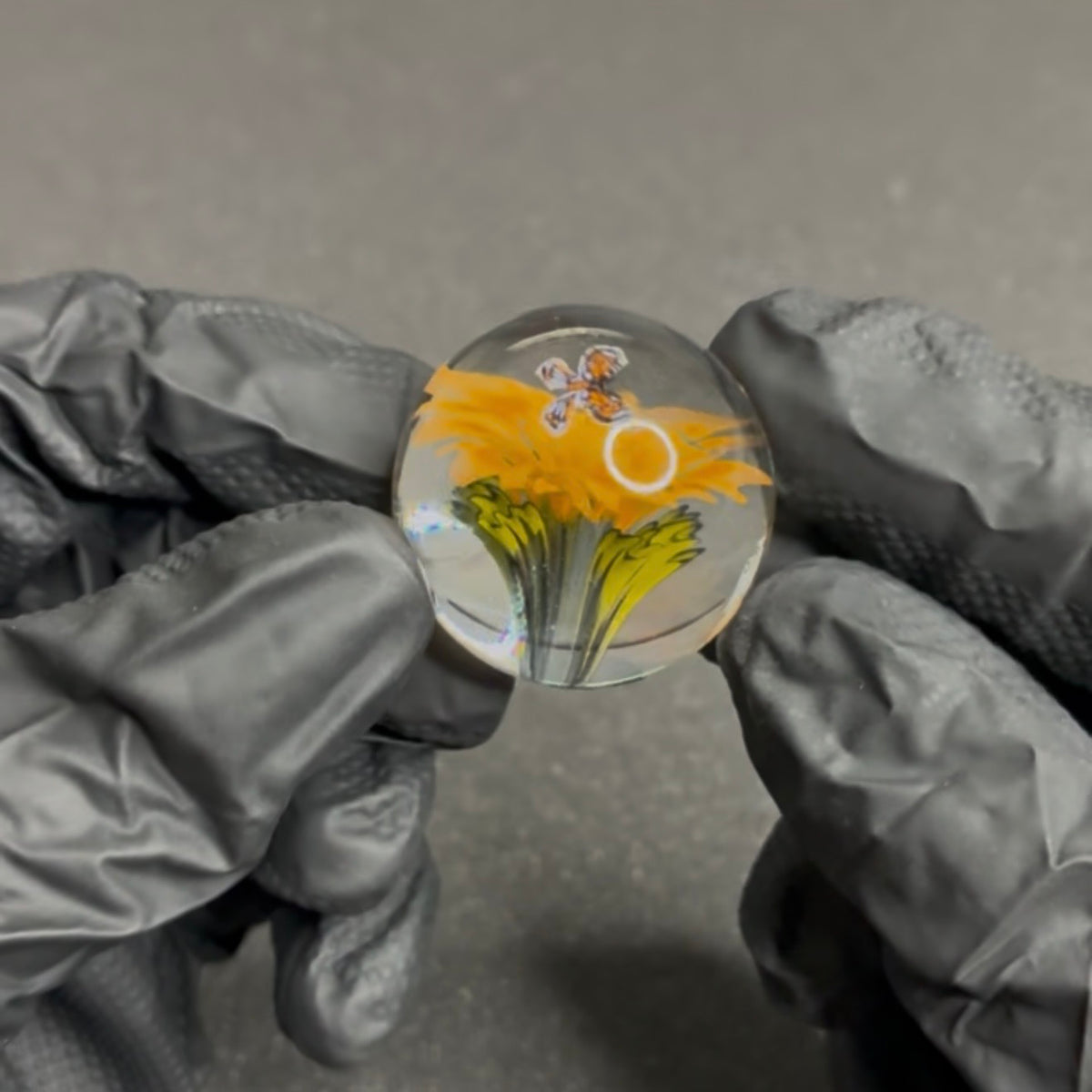 Modified Creations Flower Butterfly Marble 29mm-35mm #70F