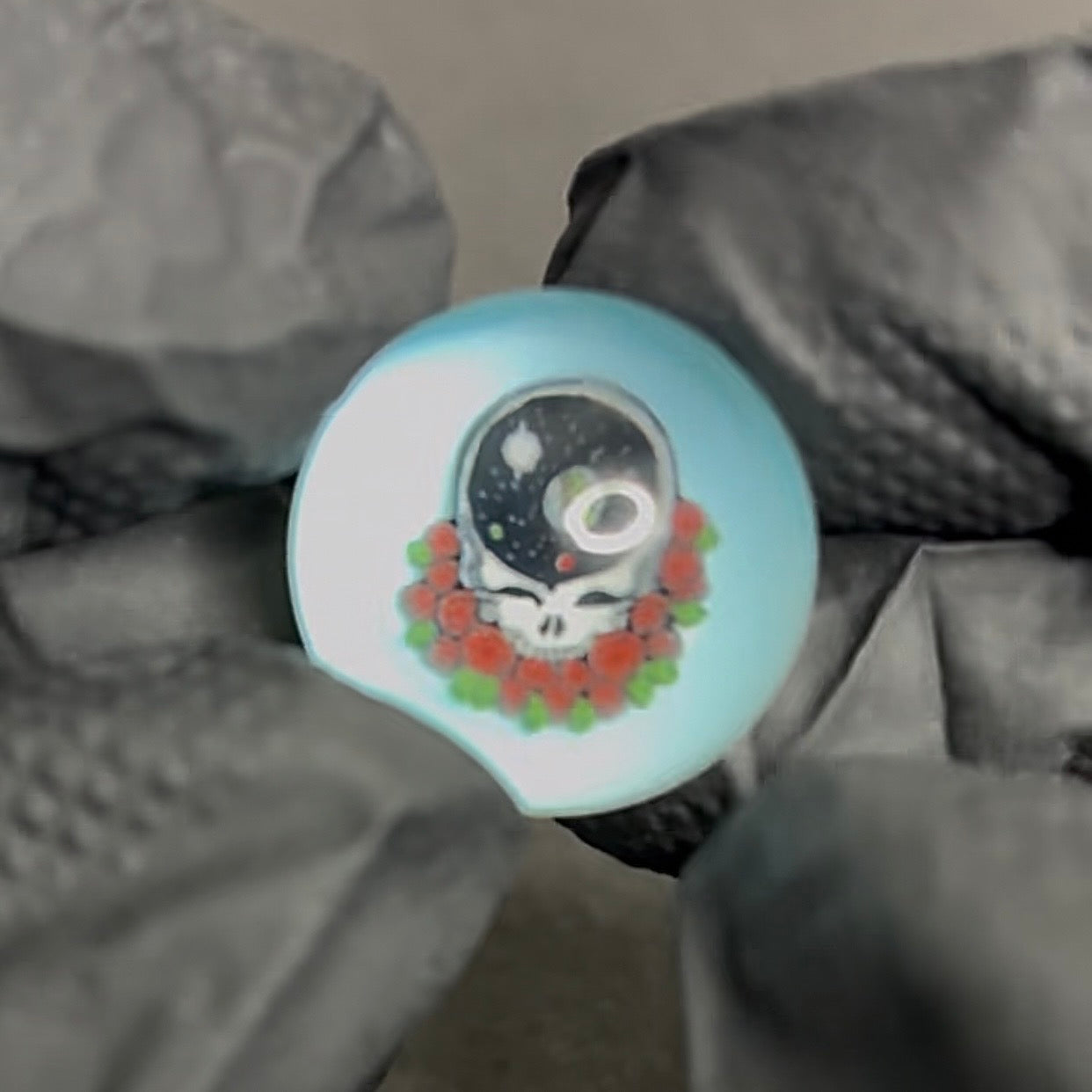 Keys X Dave Strobel Space Stealie Grateful Dead Marble 22mm