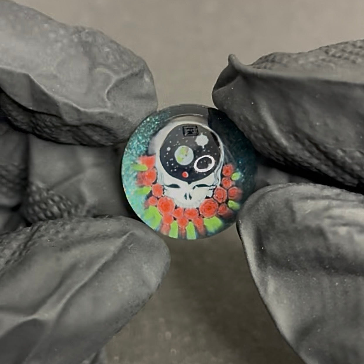 Keys X Dave Strobel Space Stealie Grateful Dead Marble 22mm