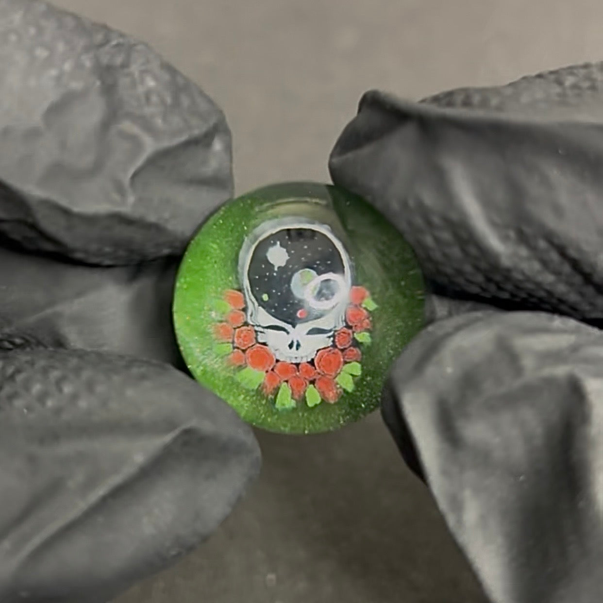 Keys X Dave Strobel Space Stealie Grateful Dead Marble 22mm