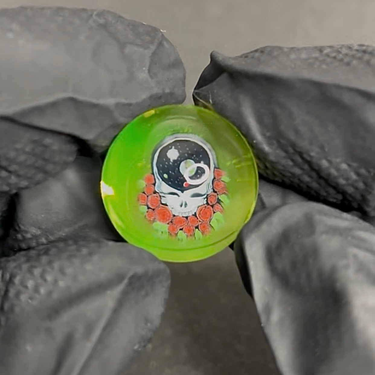 Keys X Dave Strobel Space Stealie Grateful Dead Marble 22mm