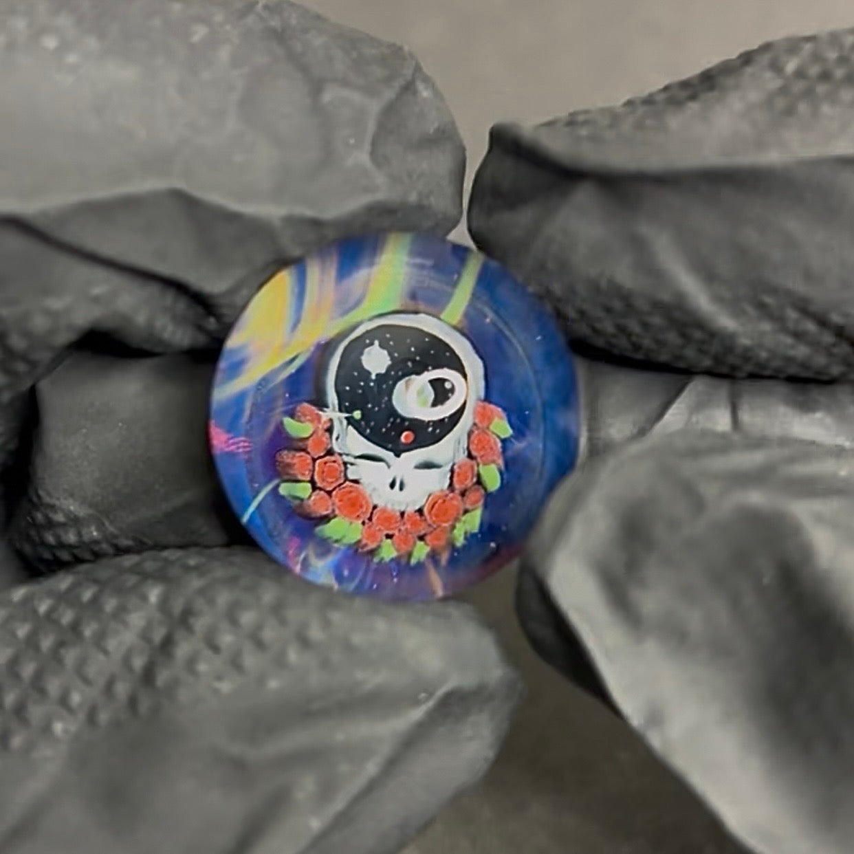 Keys X Dave Strobel Space Stealie Grateful Dead Marble 22mm