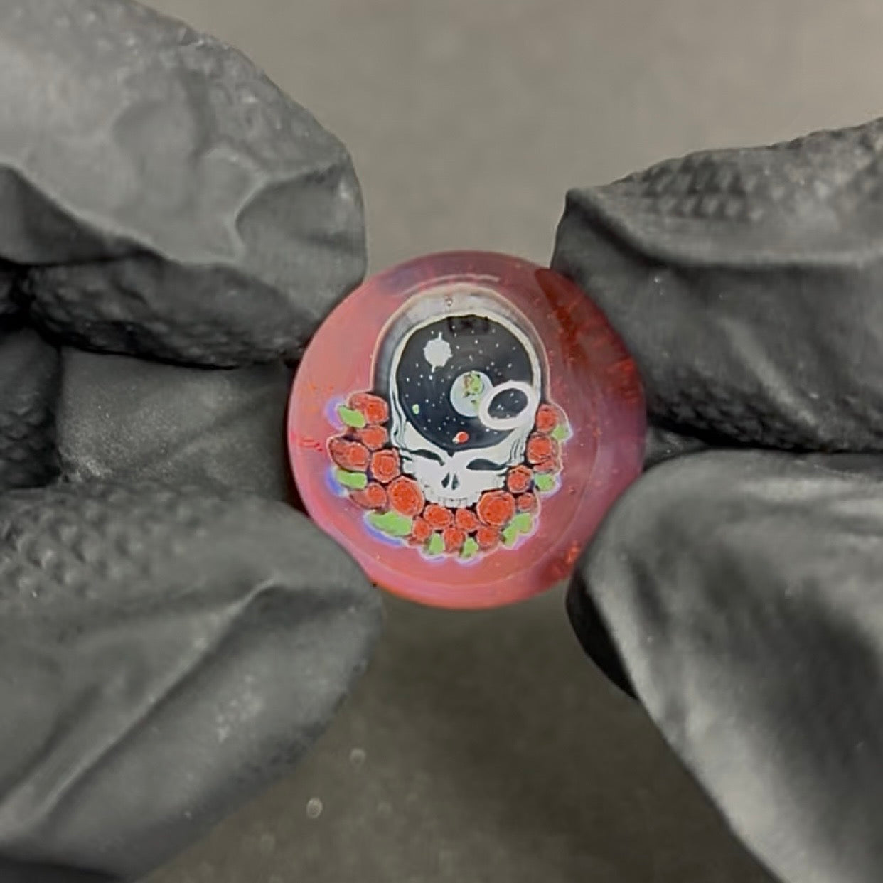 Keys X Dave Strobel Space Stealie Grateful Dead Marble 22mm