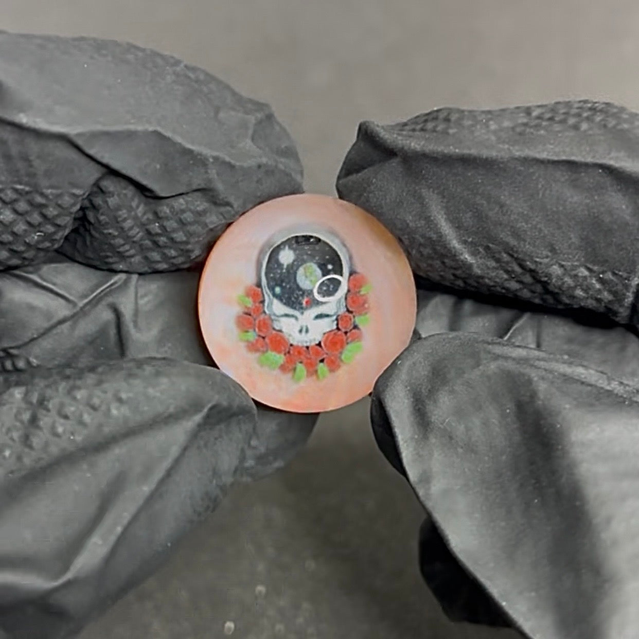 Keys X Dave Strobel Space Stealie Grateful Dead Marble 22mm