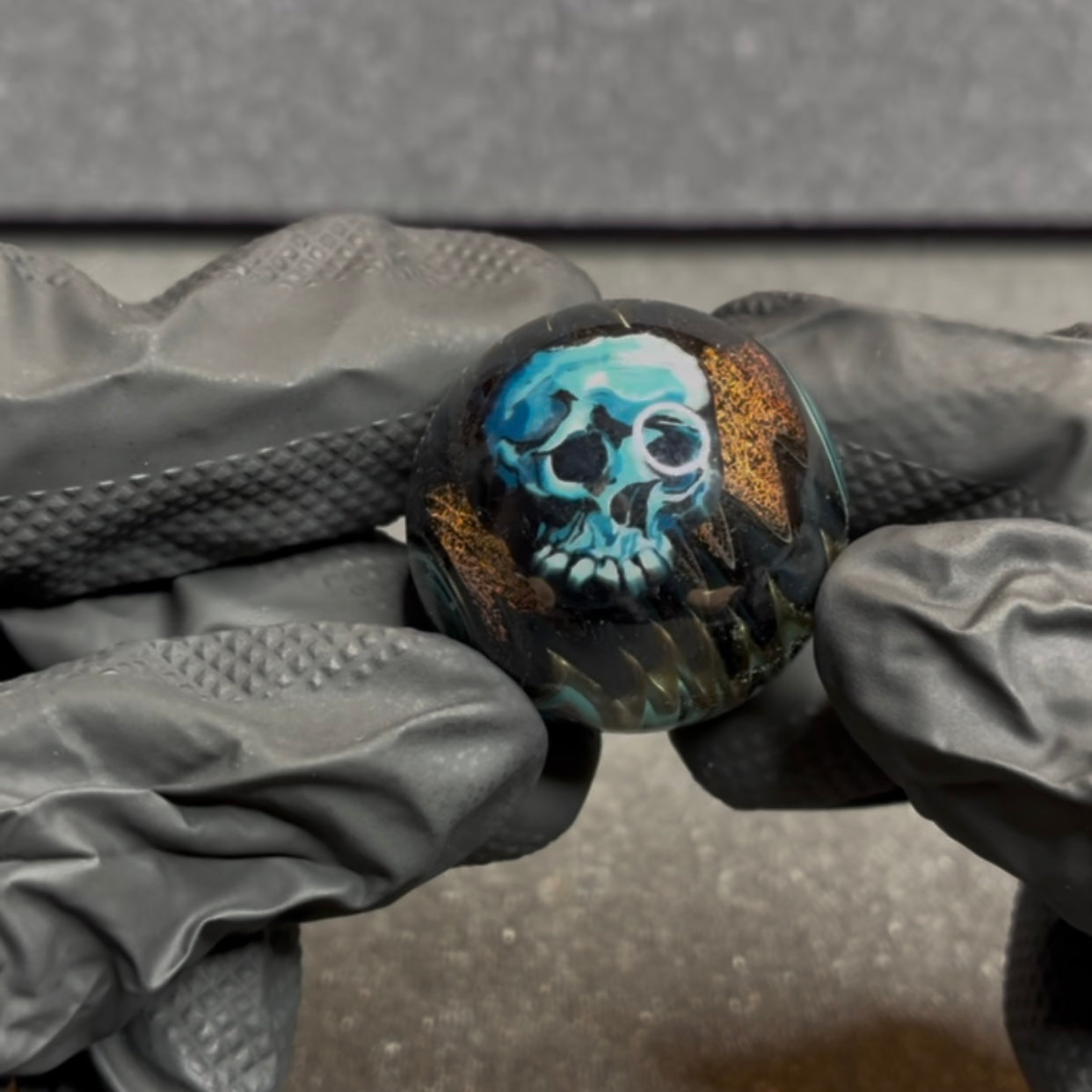 Stephen Boehme Skull Slurper Marble 1.2” #5
