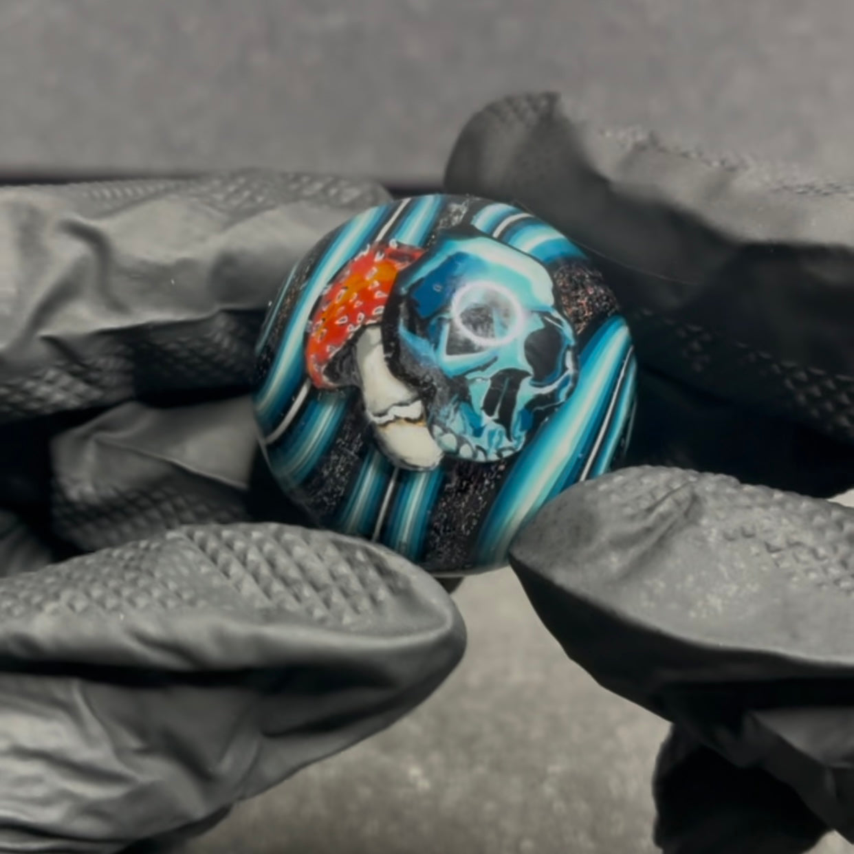 Stephen Boehme Skull Marble 1.2” #17