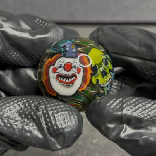 Stephen Boehme Clown Skull Marble 1.2 #38
