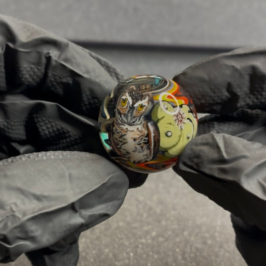 Stephen Boehme Owl Marble 1.2 #45