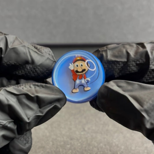 MicrosWorkshop Peace Out Mario Slurper Marble 1” #6A