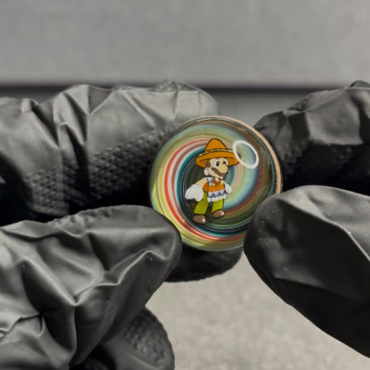MicrosWorkshop Pancho Mario Slurper Marble 1” #12A