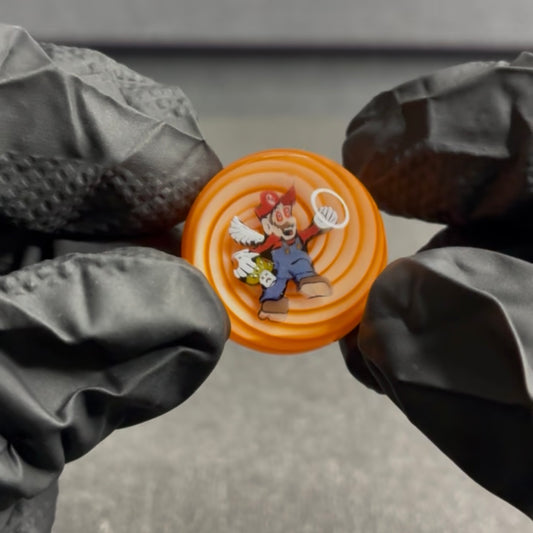MicrosWorkshop Tripping Mario Slurper Marble 1” #14A