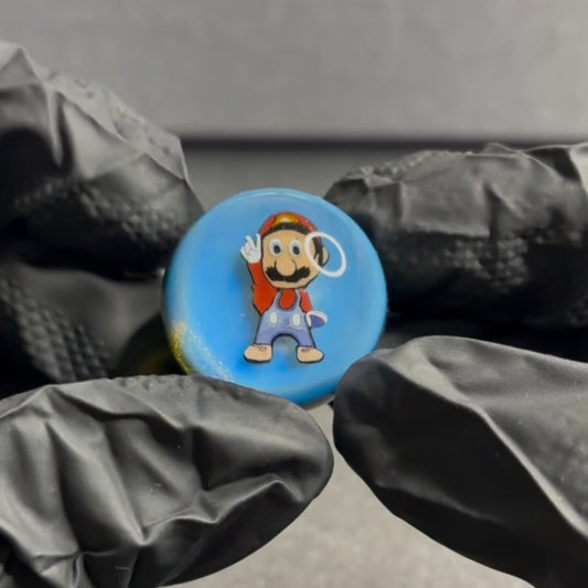 MicrosWorkshop Peace Out Mario Marble 1” #35A