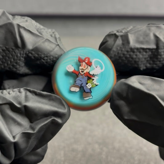 MicrosWorkshop Tripping Mario Marble 1” #38A