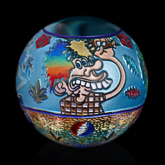 Masataka Joei Grateful Dead Marble 1.5” [Ice Cream Kid & 13 Point Bolt]
