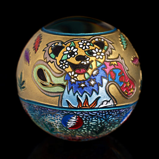 Masataka Joei Grateful Dead Marble 1.5” [Wolf & Cat Under the Stars]