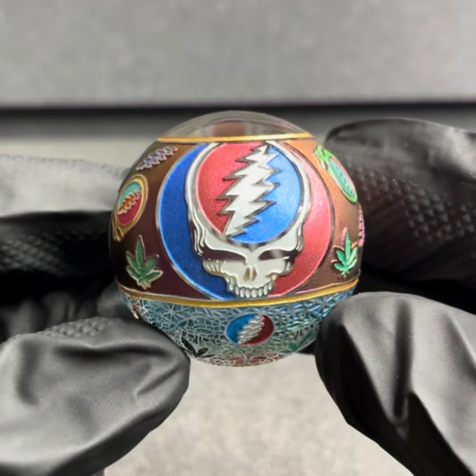 Masataka Joei Grateful Dead Marble 1.5” [Dead Skulls & Cats Under the Stars]
