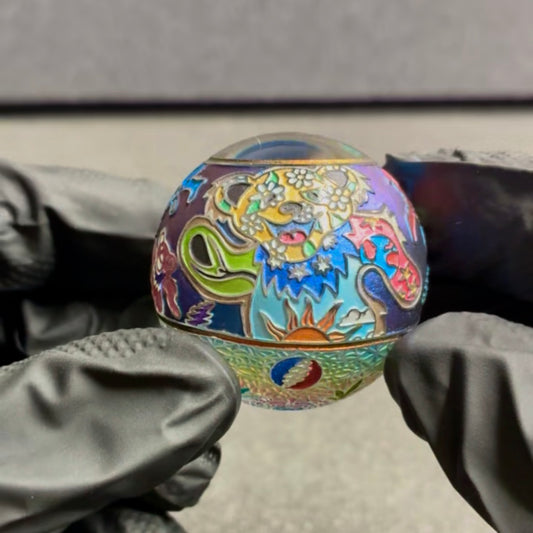 Masataka Joei Grateful Dead Marble 1.5” [Dead Bear & Cats under the Stars]