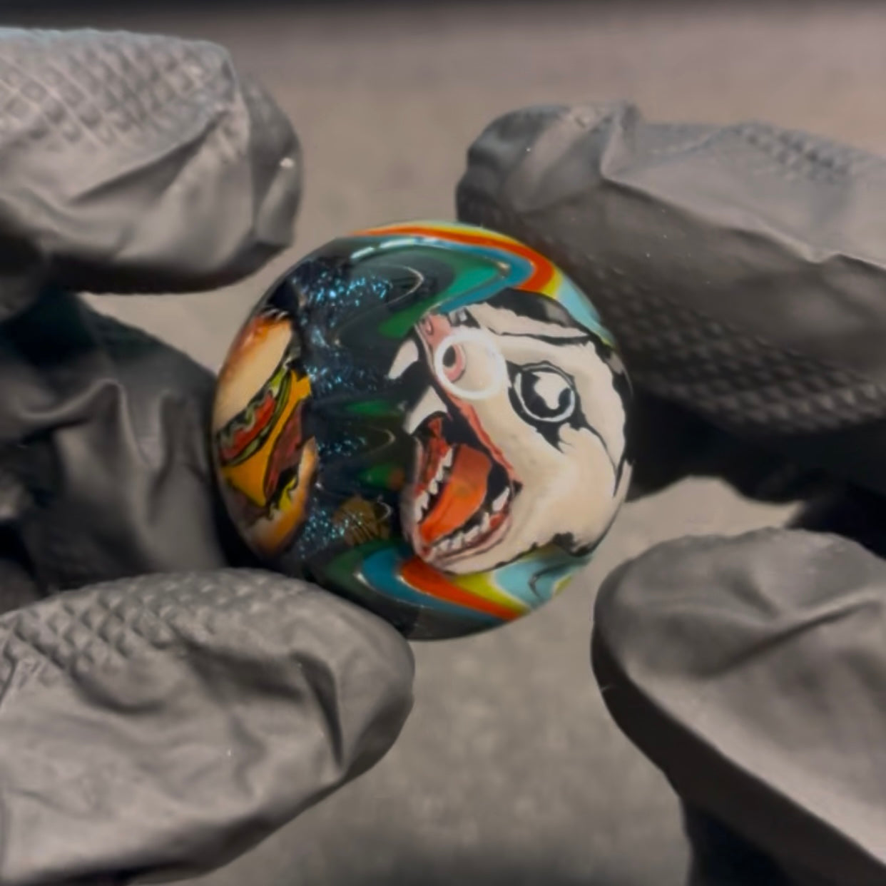 Stephen Boehme Trashcan Possum Marble 1.2" #6C