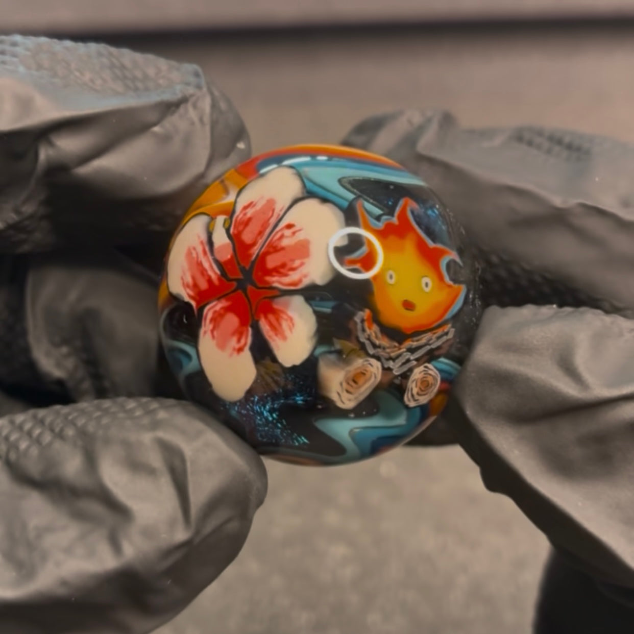 Stephen Boehme Calcifer Marble 1.2" #7C