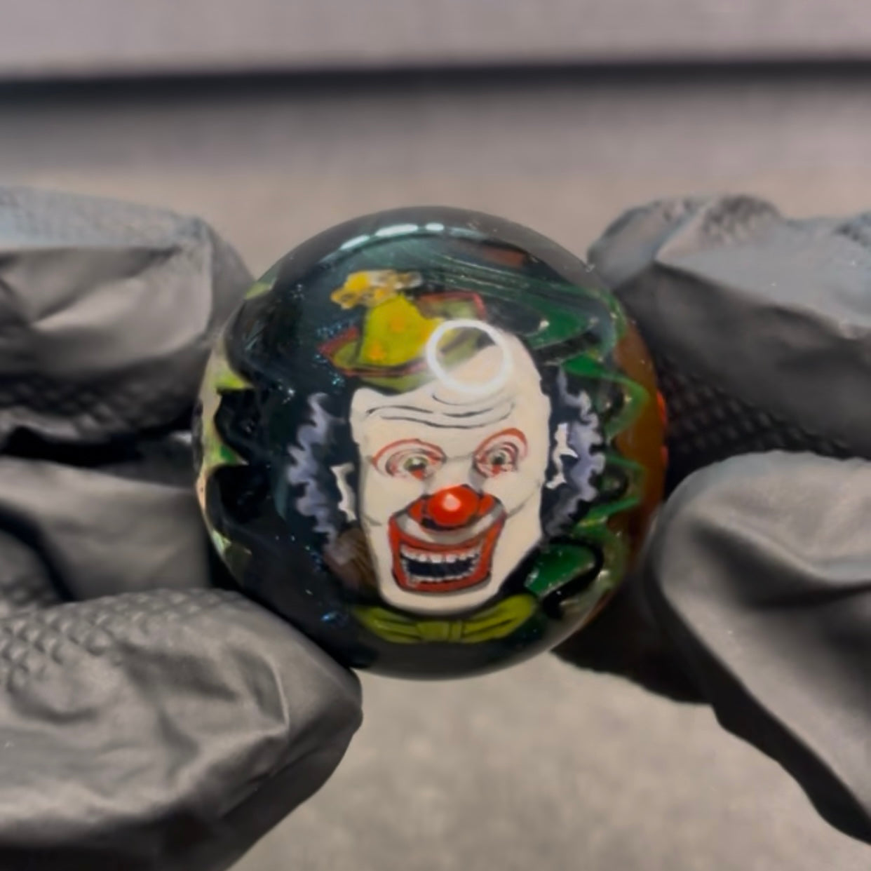 Stephen Boehme Clown Marble 1.2" #17C