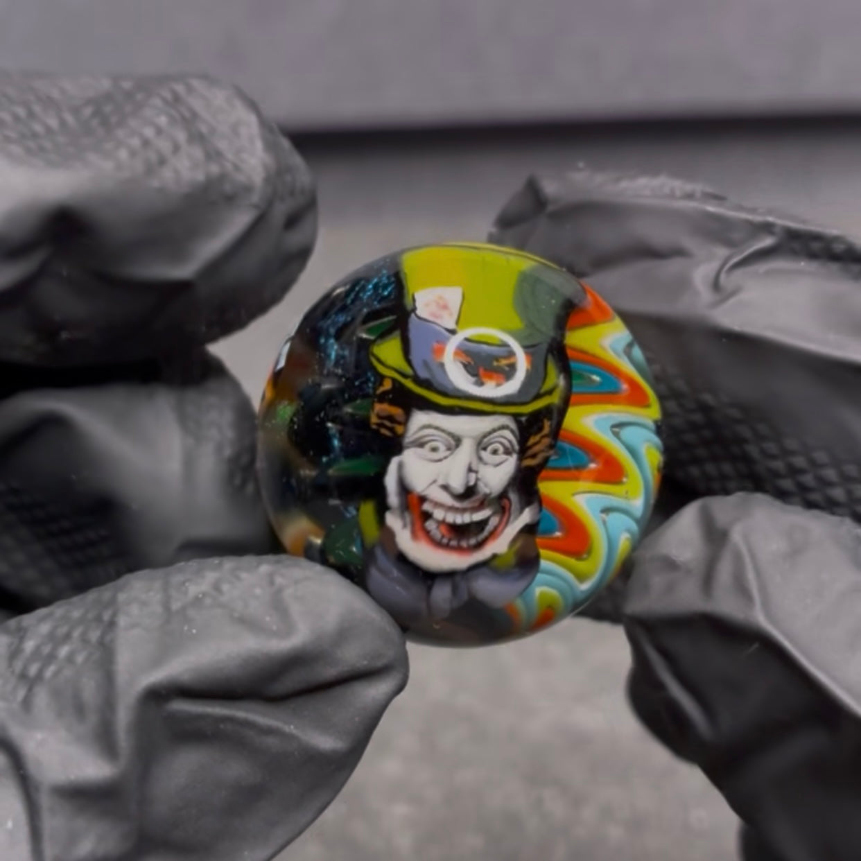 Stephen Boehme Mad Hatter Alice in Wonderland Marble 1.2" #36C