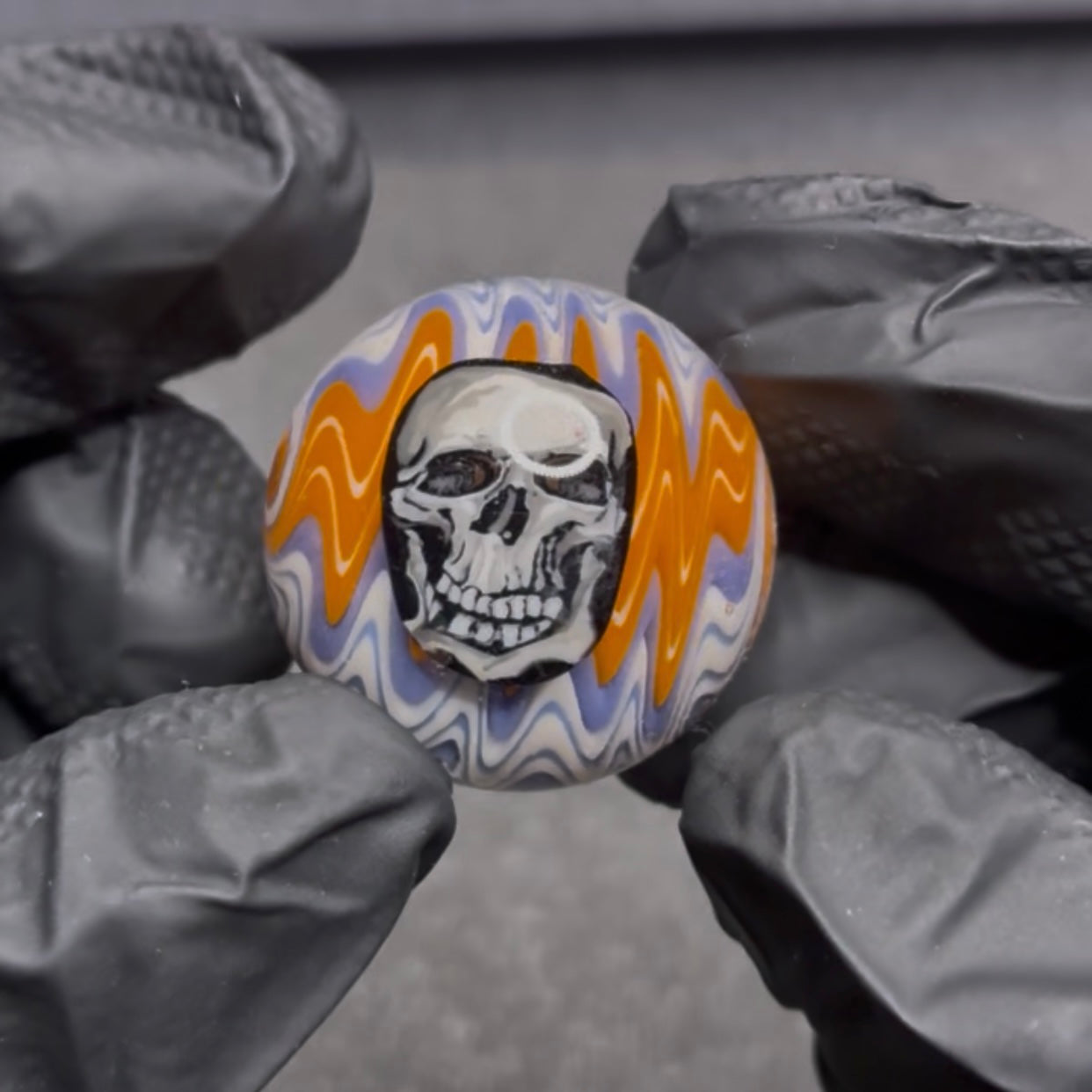 Stephen Boehme Skull Marble 1.2" #51C