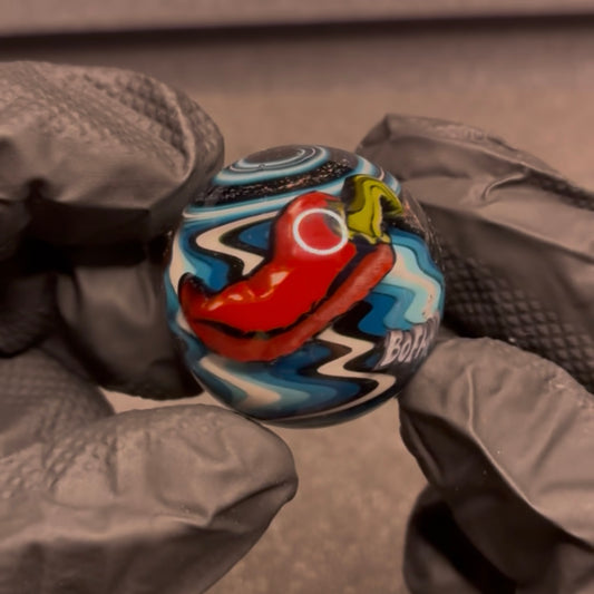 Stephen Boehme Chili Pepper Bell Pepper Marble 1.2" #52C