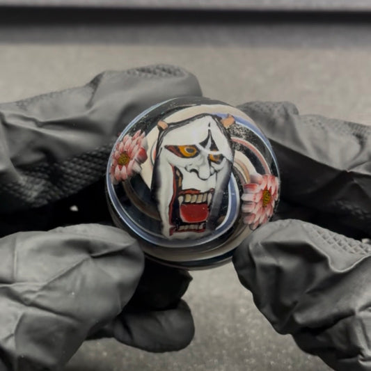 Stephen Boehme Hannya Lotus Flower Marble 1.6" #401