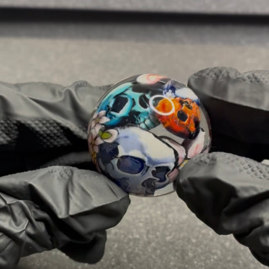 Stephen Boehme X Robert Koch Skull Marble 1.5" #404