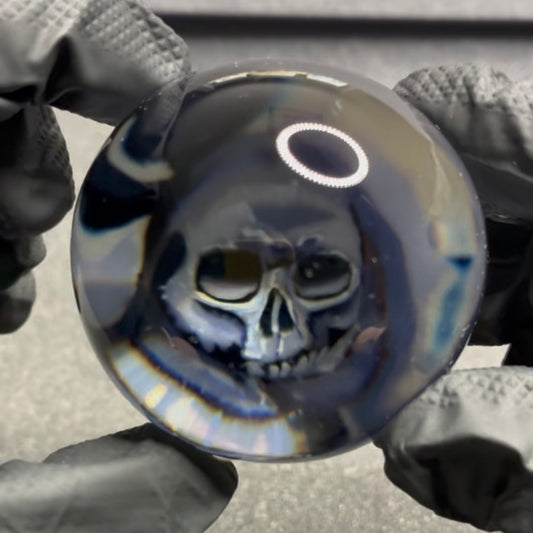 Stephen Boehme X Robert Koch Skull Rose Marble 2.32" #406