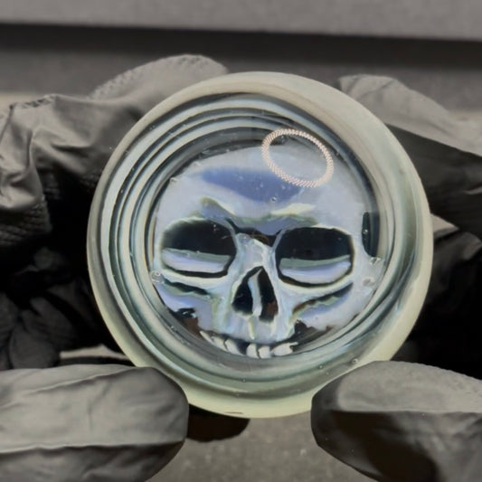 Stephen Boehme X Robert Koch Skull Vortex Marble 2.52" #417