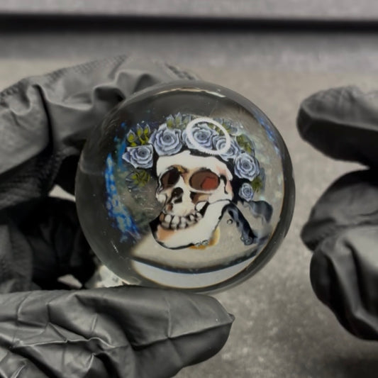 Stephen Boehme X Robert Koch Bertha Skull Marble 2" #410