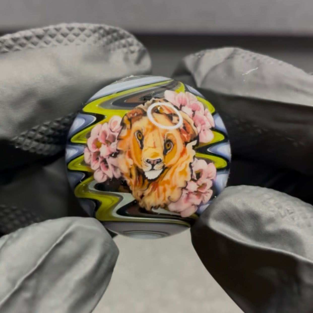 Stephen Boehme Lion Marble 1.3" #510