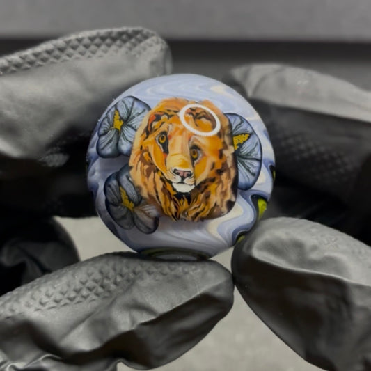 Stephen Boehme Lion Marble 1.3" #511