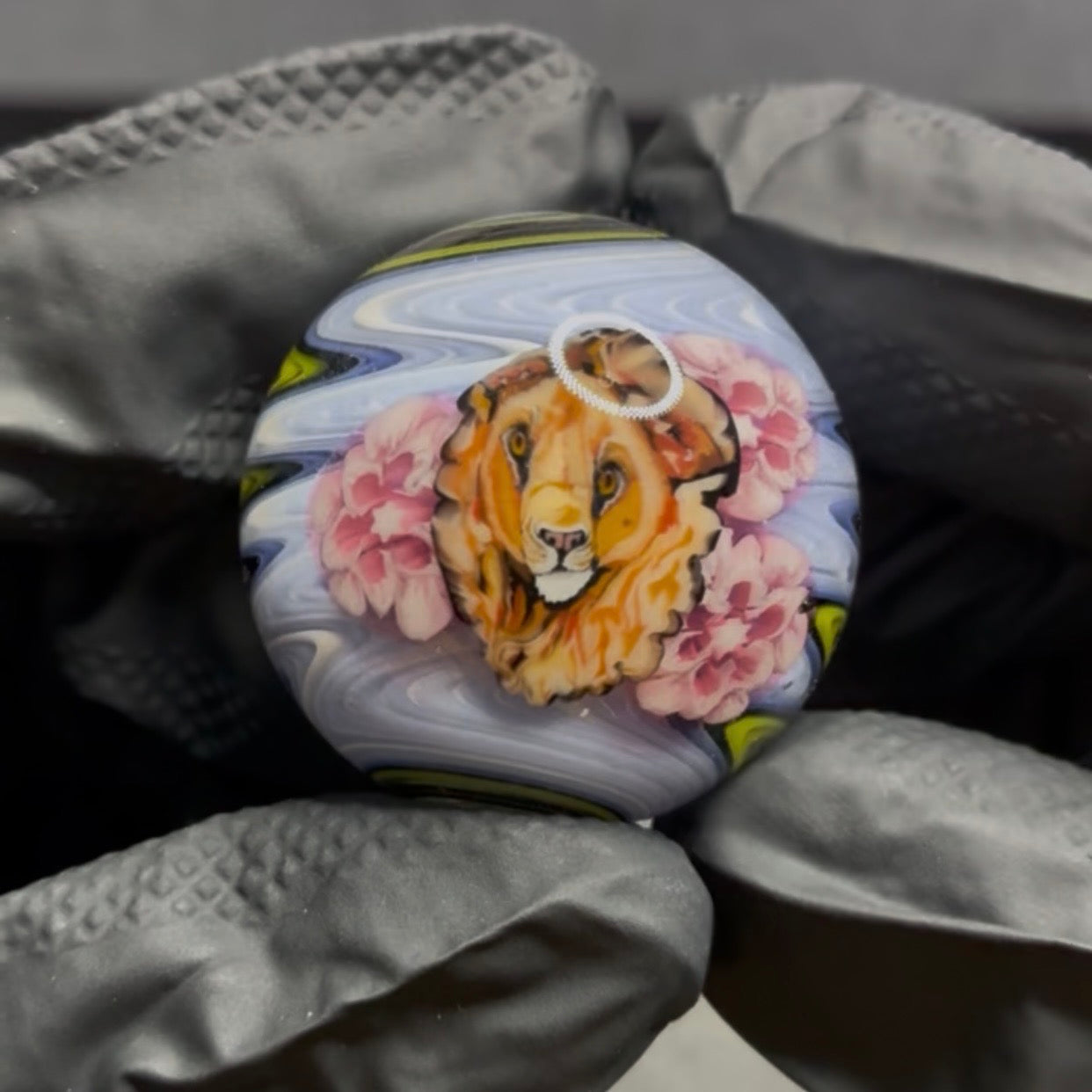 Stephen Boehme Lion Marble 1.3" #517