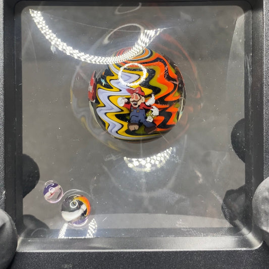 Stephen Boehme x MicrosWorkshop Tripping Mario Murrine Marble 1.3”