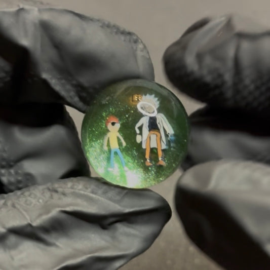 Keys Rick and Morty Marble 22mm #115