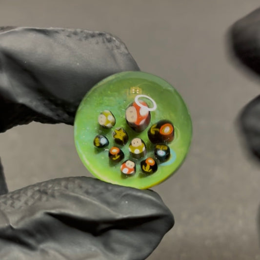 Keys Mushroom Cluster Marble 22mm #114