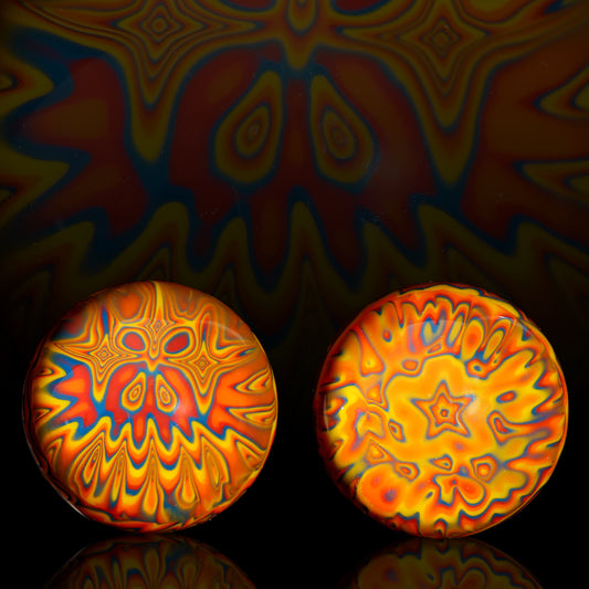 Fefee Mokumegane Orange Dragon Skull 1” #2