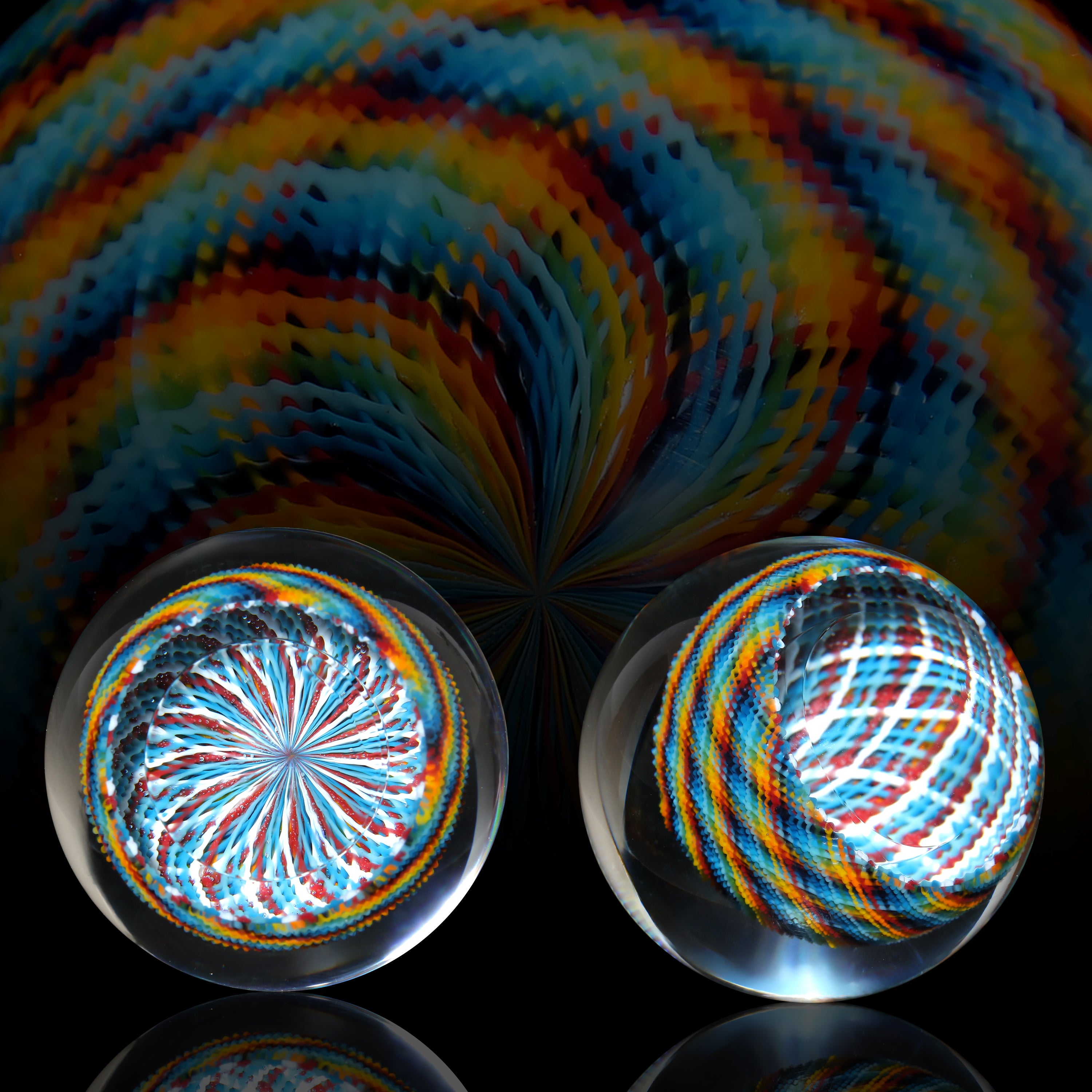 Matt Henny Rainbow Retti Marble 1.5” – That Glass Gallery, LLC