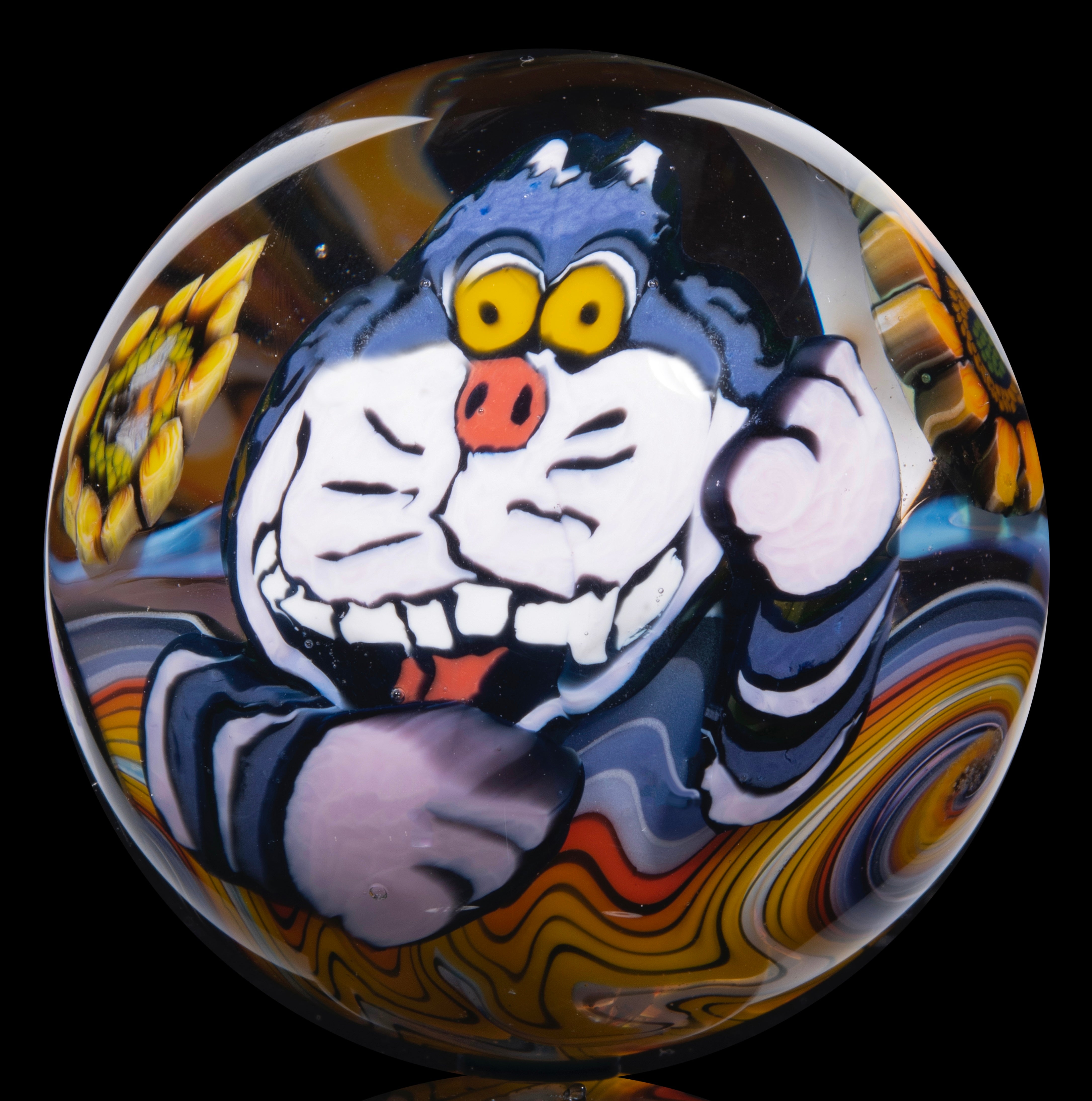 Jayson Keys Stephen Boehme Cheshire Cat Marble 2” – That Glass Gallery, LLC