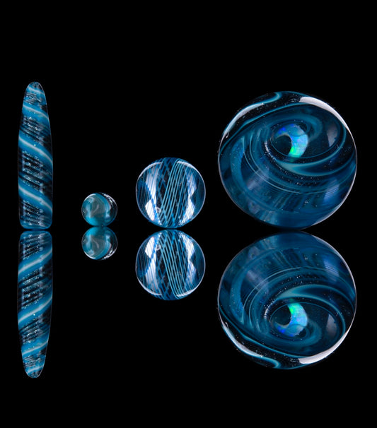 Blueberry Glass Slurper Set