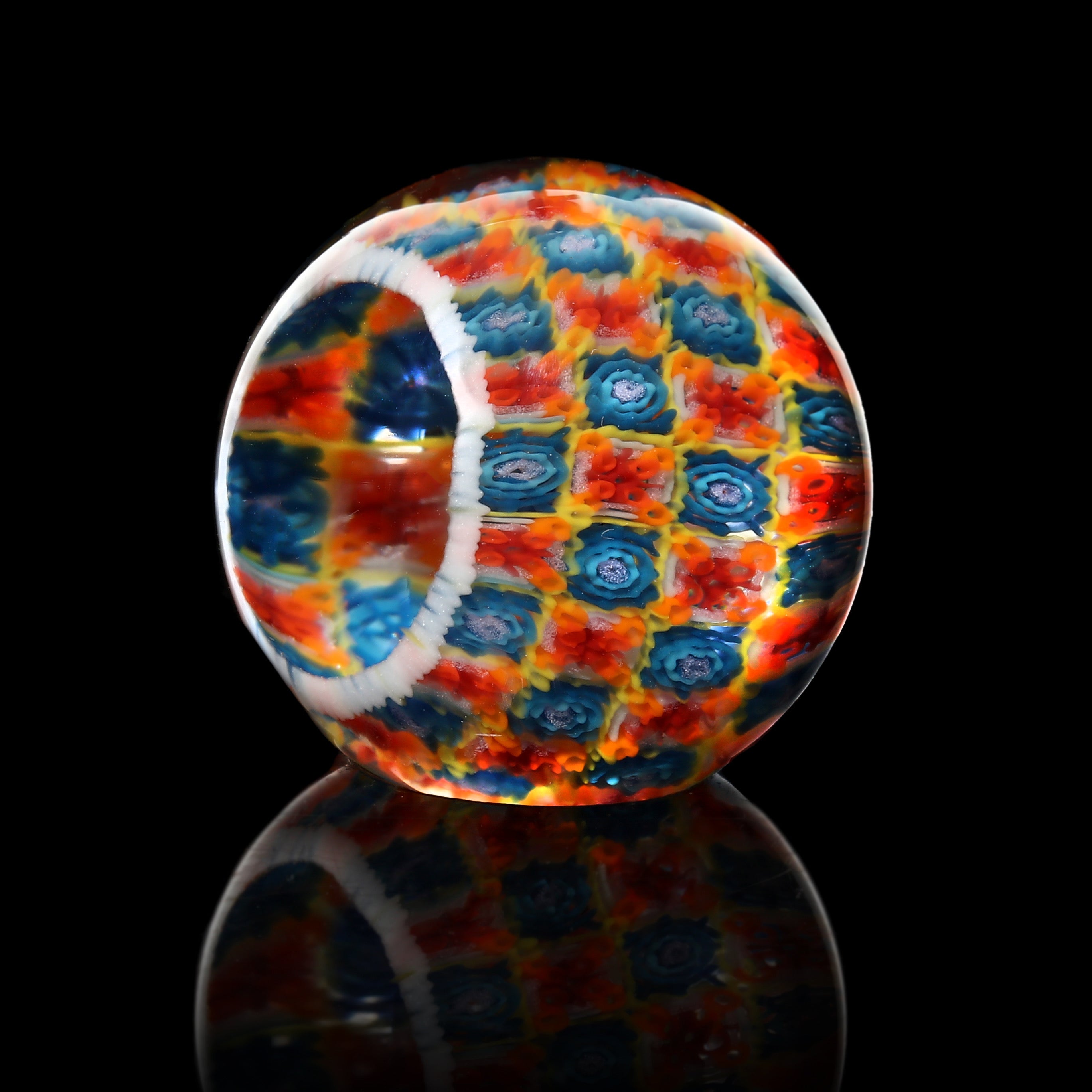 Jared Reed Vai .95” Marble 002 – That Glass Gallery, LLC