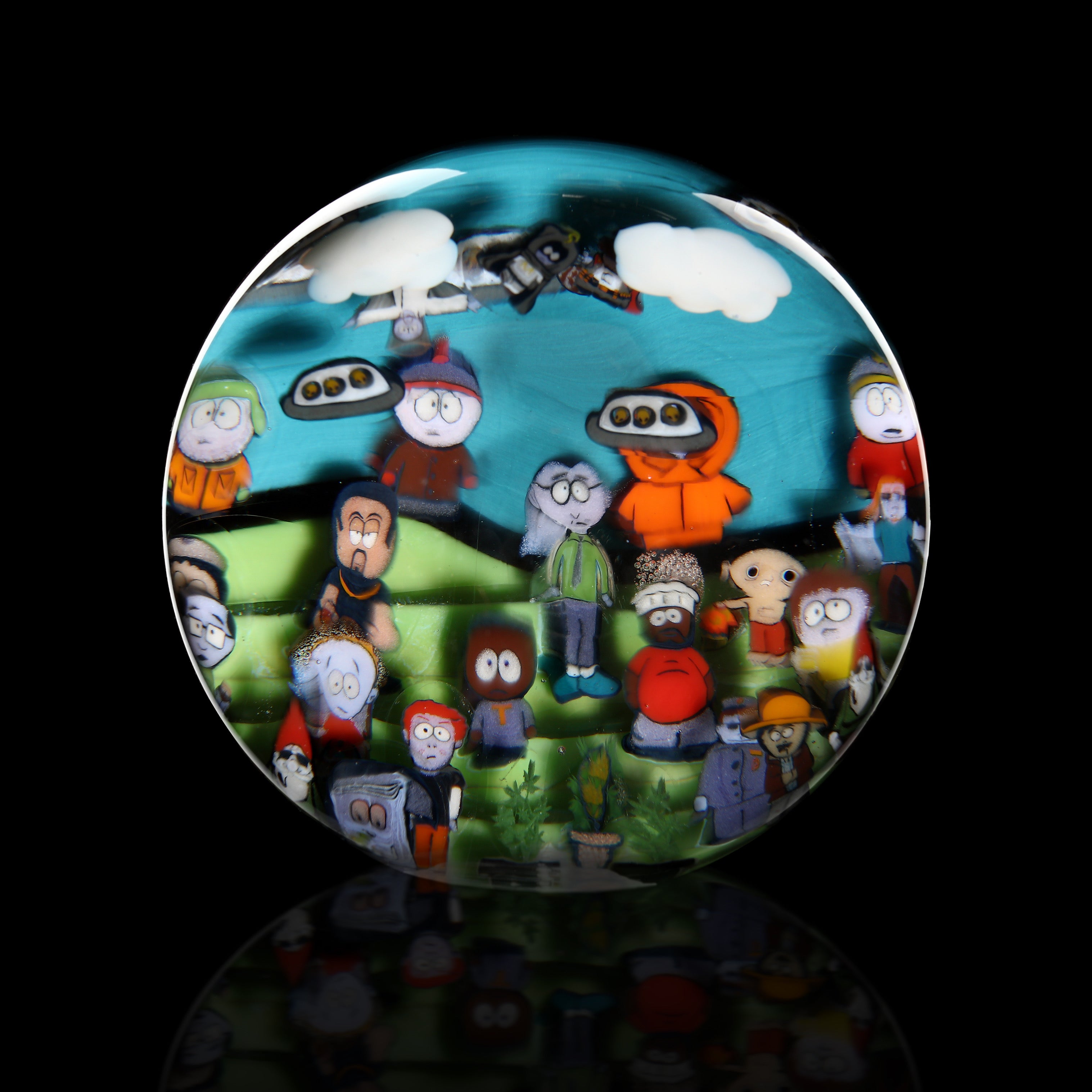 Jayson Keys Jayson Keys Murrine Scene Marble 1.95” 008 – That Glass Gallery, LLC