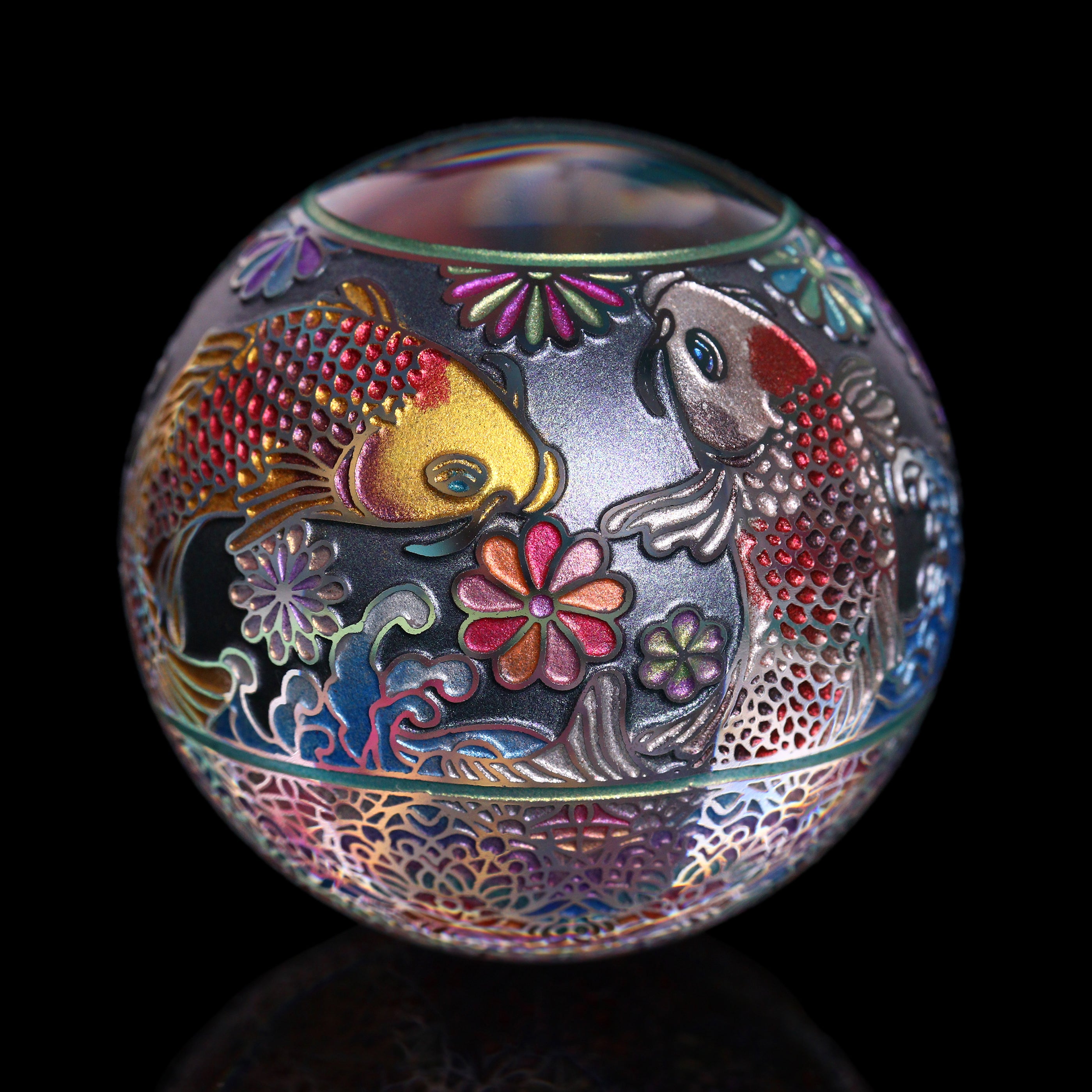Masataka Joei Nishikigoi Koi Marble 1.49” – That Glass Gallery, LLC