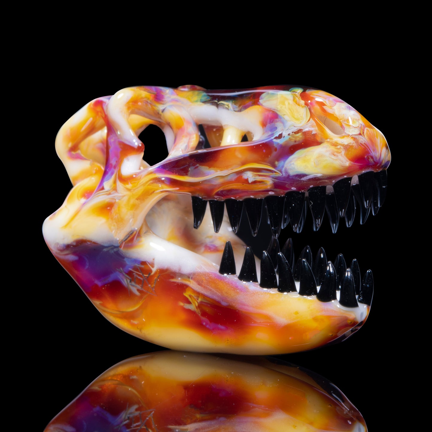 Roe T-Rex Skull Pendant NS Yellow